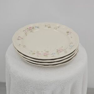 14 Pfaltzgraff Vintage Tea Rose Dinner Plates 10.5" SET OF FOUR